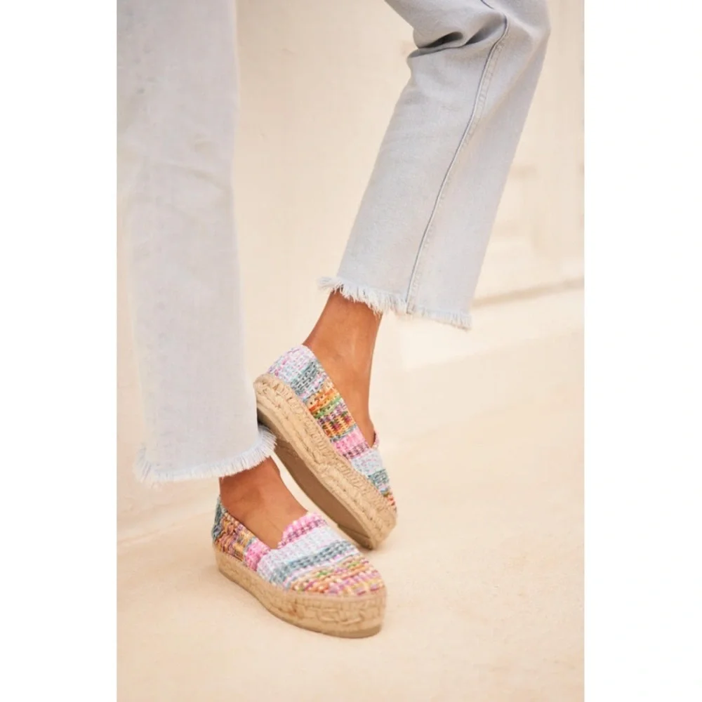 Manebi Raffia Jute Mix Double Sole Espadrilles 💞✨
